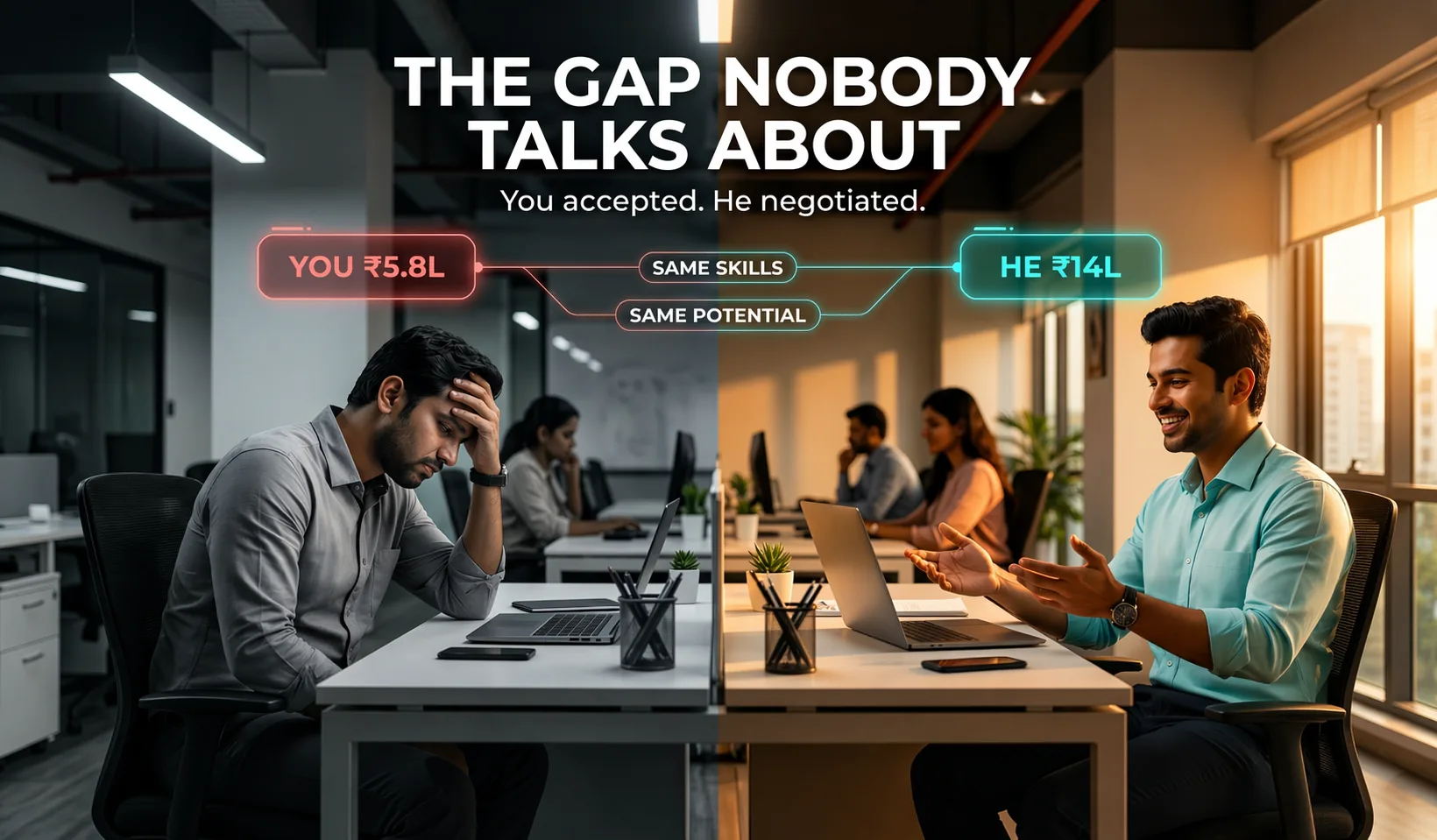 Same job, same experience — different salary. One asked better.